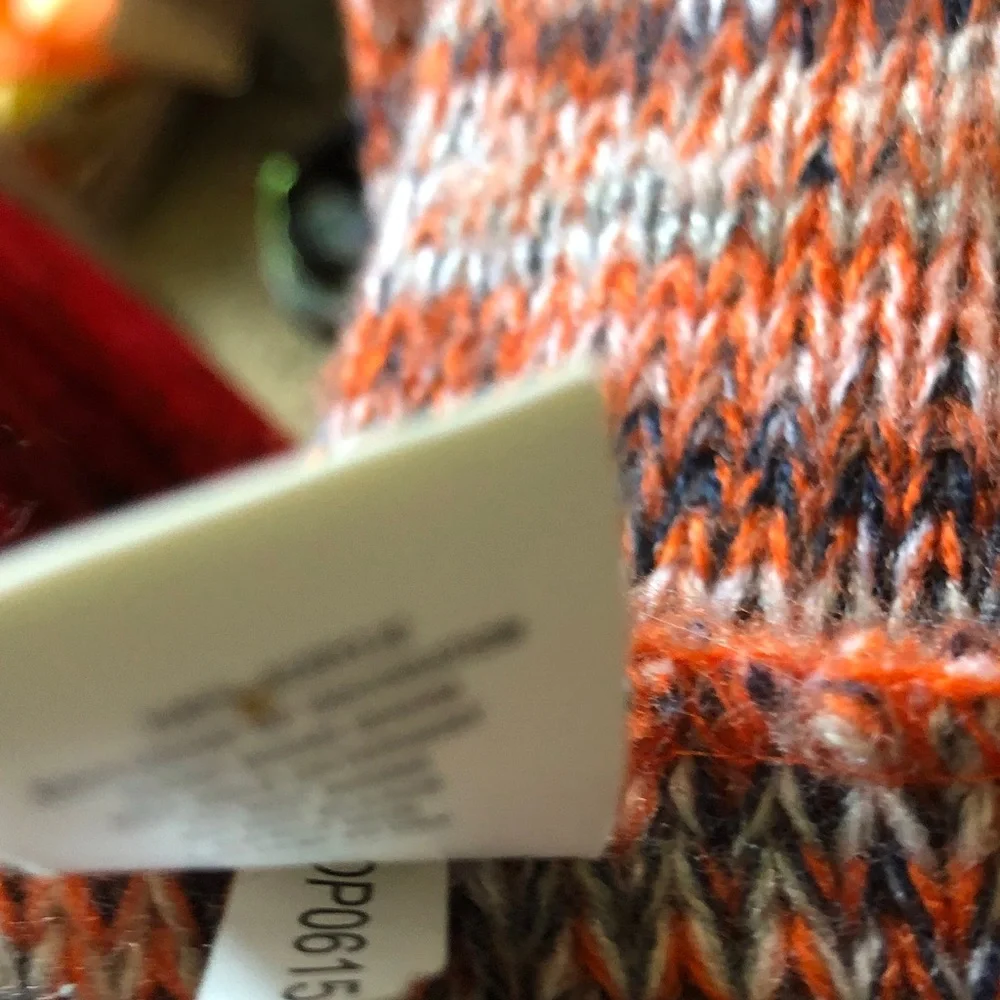 Detroit Tigers Orange Knit scarf with Embroidered D Logo